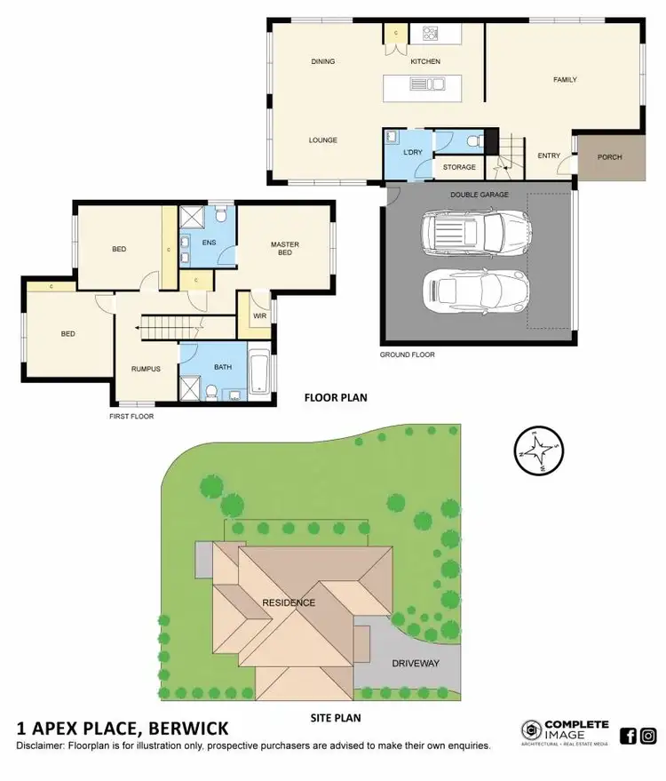Floorplan of Homely house listing, 1 Apex Place, Berwick VIC 3806