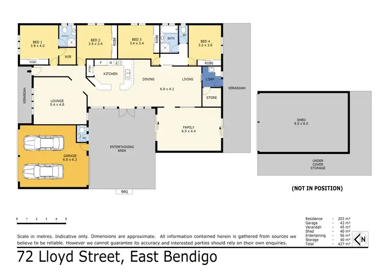 Floorplan of Homely house listing, 72 Lloyd Street, East Bendigo VIC 3550