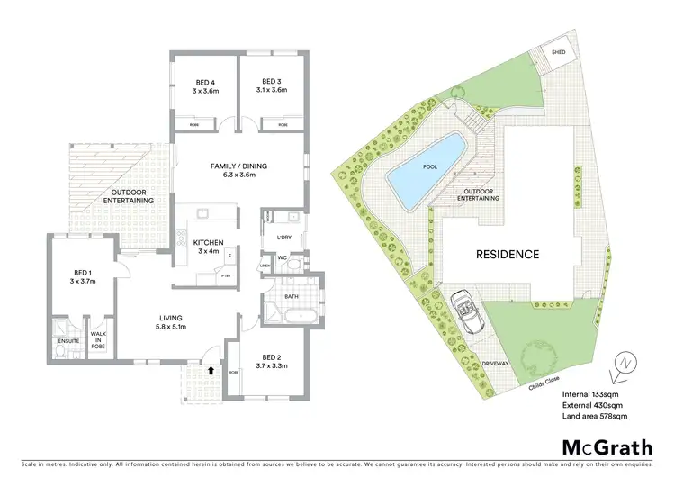 Floorplan of Homely house listing, 16 Childs Close, Green Point NSW 2251