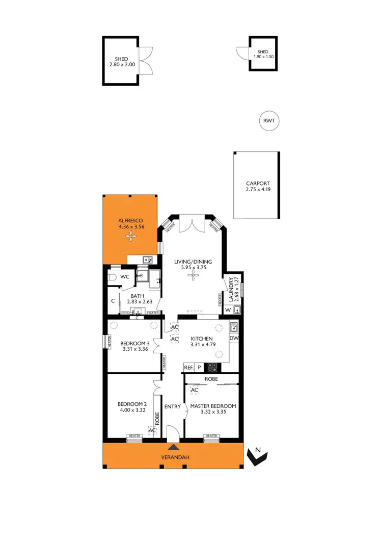 Floorplan of Homely house listing, 56 Knightsbridge Road, Hazelwood Park SA 5066