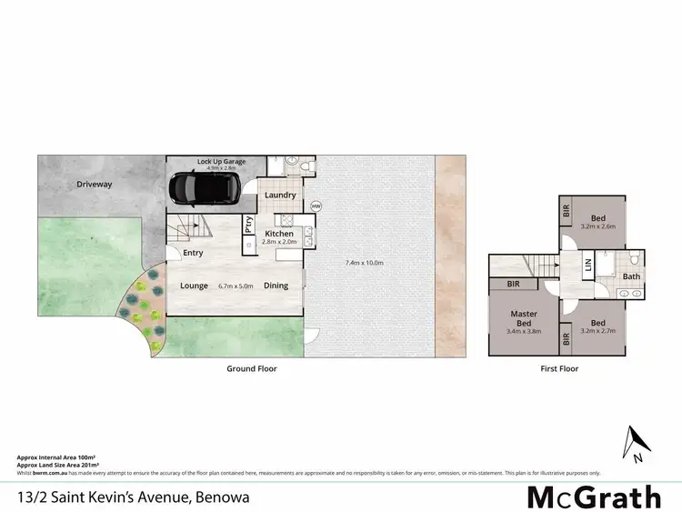 Floorplan of Homely townhouse listing, 2 St Kevins Avenue, Benowa QLD 4217
