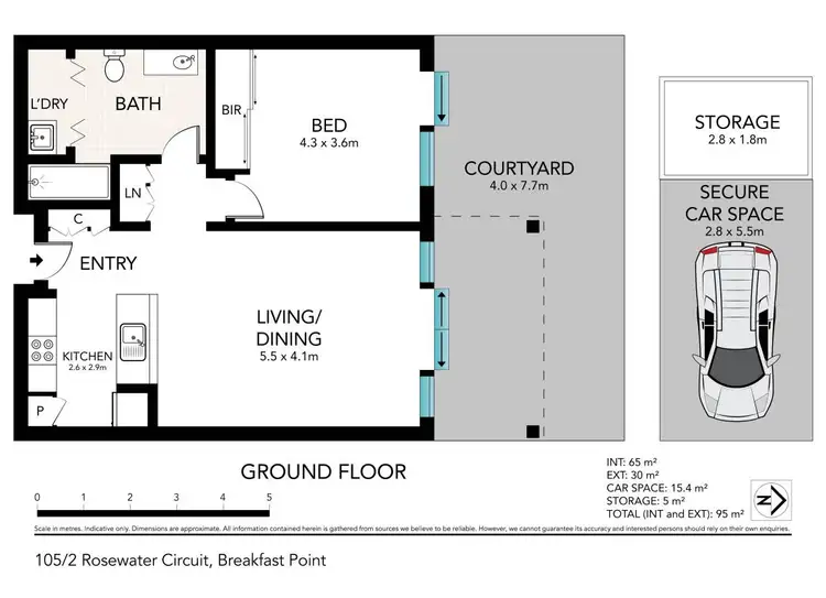 Floorplan of Homely apartment listing, 105/2 Rosewater Circuit, Breakfast Point NSW 2137