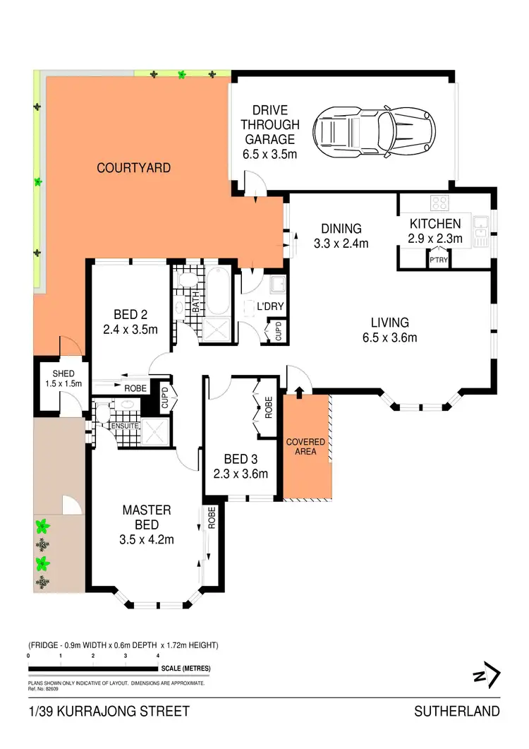 Floorplan of Homely villa listing, 1/39 Kurrajong Street, Sutherland NSW 2232