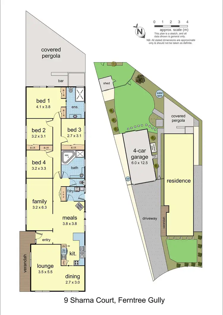 Floorplan of Homely house listing, 9 Sharna Court, Ferntree Gully VIC 3156