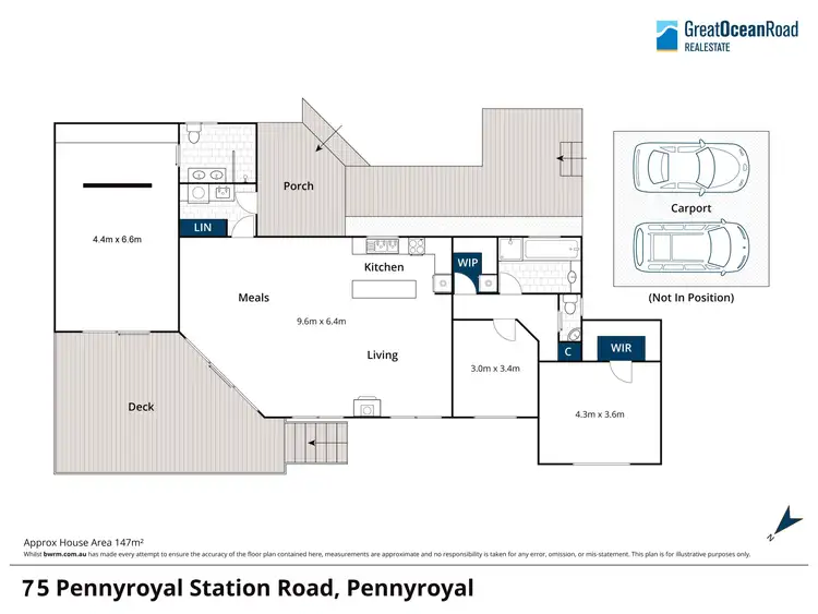 Floorplan of Homely house listing, 75 Pennyroyal Station Road, Pennyroyal VIC 3235