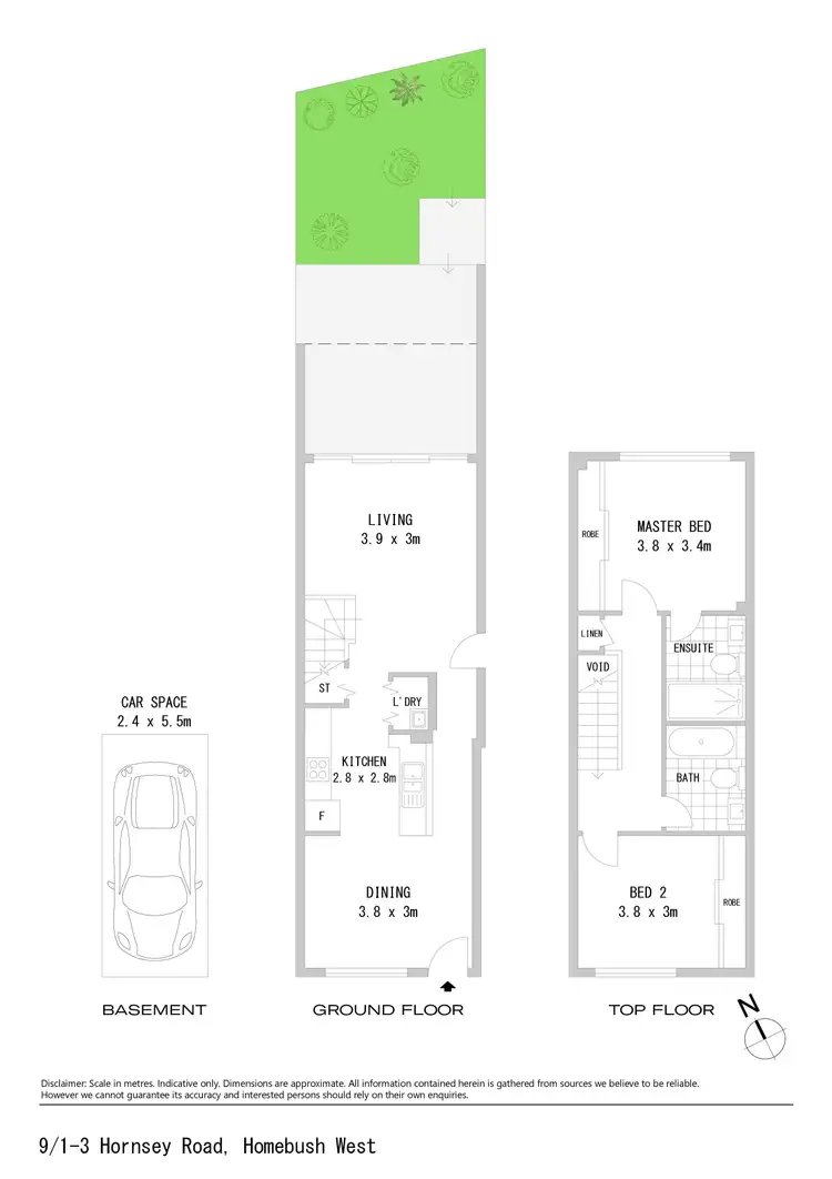 Floorplan of Homely apartment listing, 9/1-3 Hornsey Road, Homebush West NSW 2140