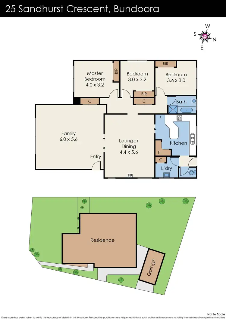 Floorplan of Homely house listing, 25 Sandhurst Crescent, Bundoora VIC 3083