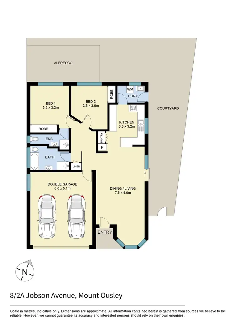 Floorplan of Homely villa listing, 8/2a Jobson Avenue, Mount Ousley NSW 2519