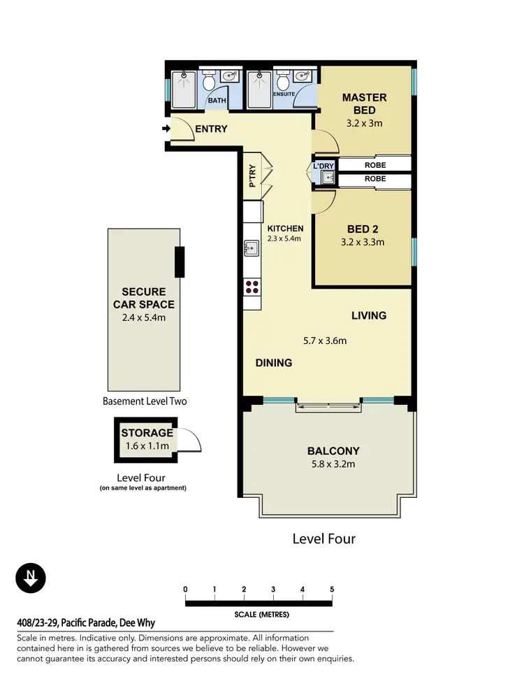 Floorplan of Homely apartment listing, 408/23-29 Pacific Parade, Dee Why NSW 2099