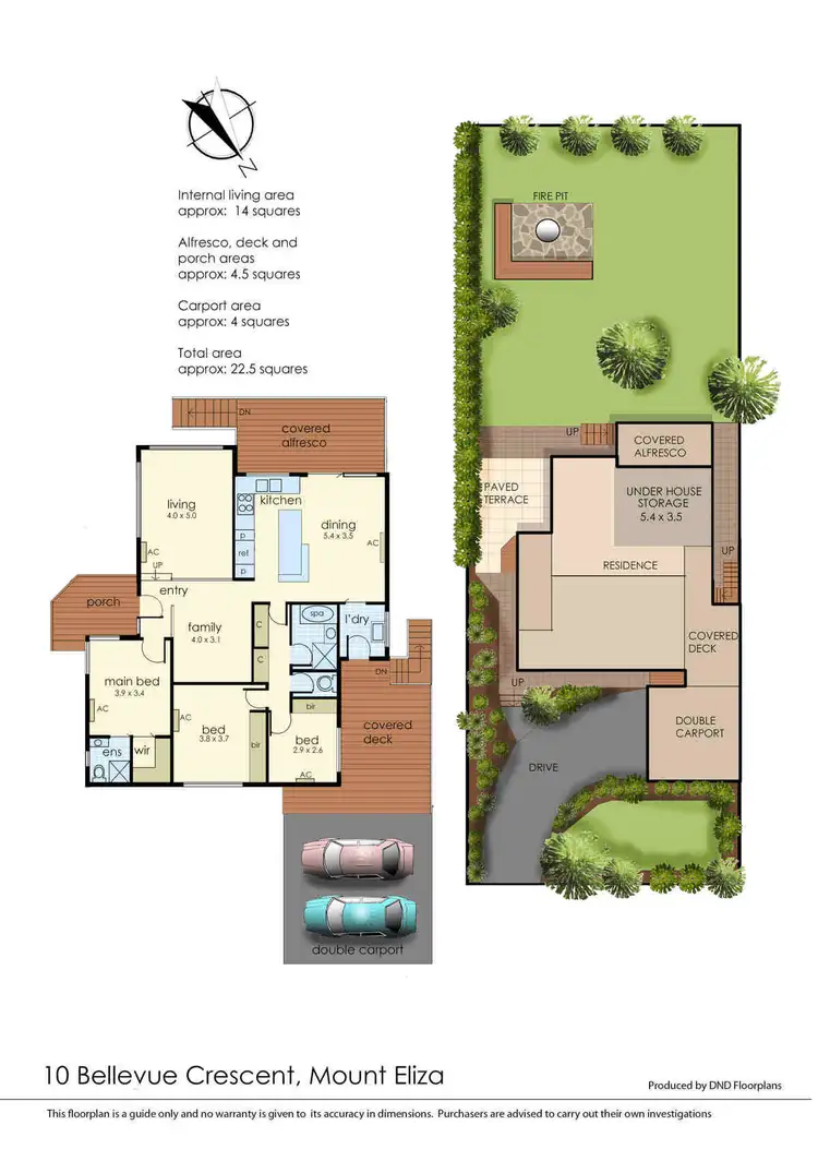Floorplan of Homely house listing, 10 Bellevue Cres, Mount Eliza VIC 3930