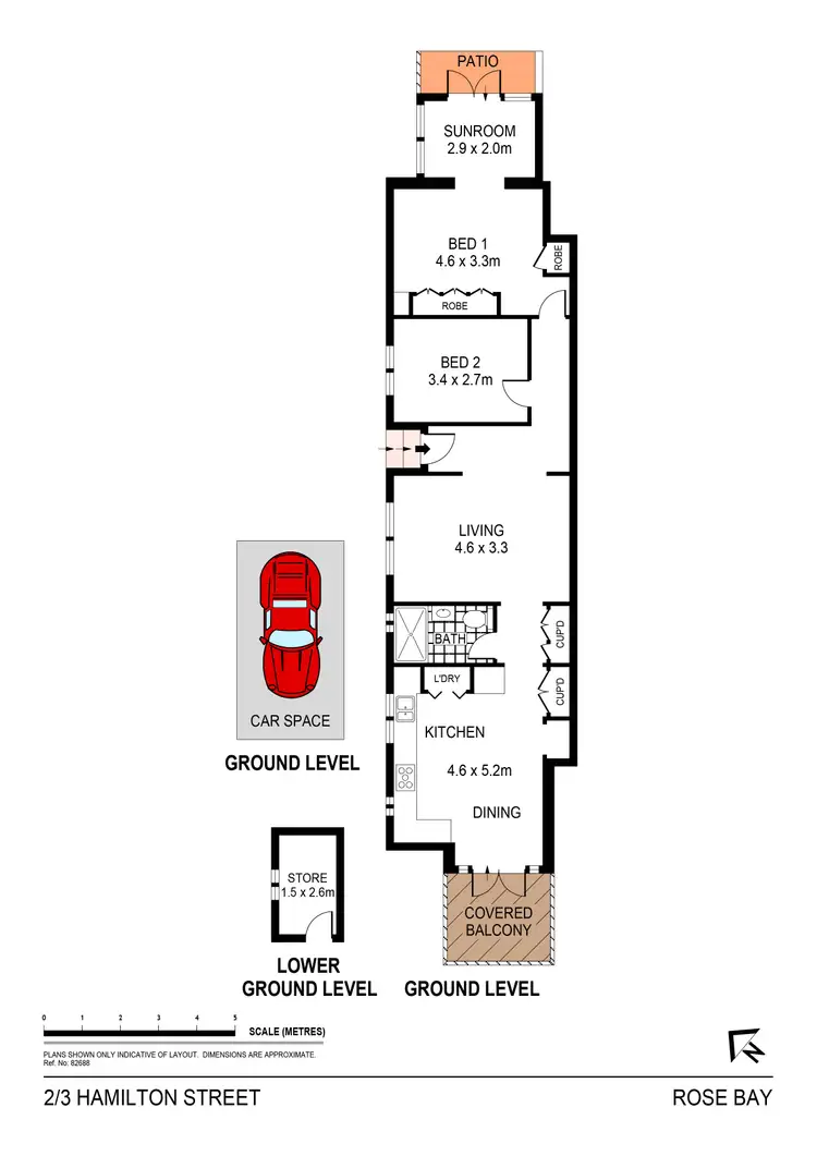 Floorplan of Homely apartment listing, 2/3 Hamilton Street, Rose Bay NSW 2029