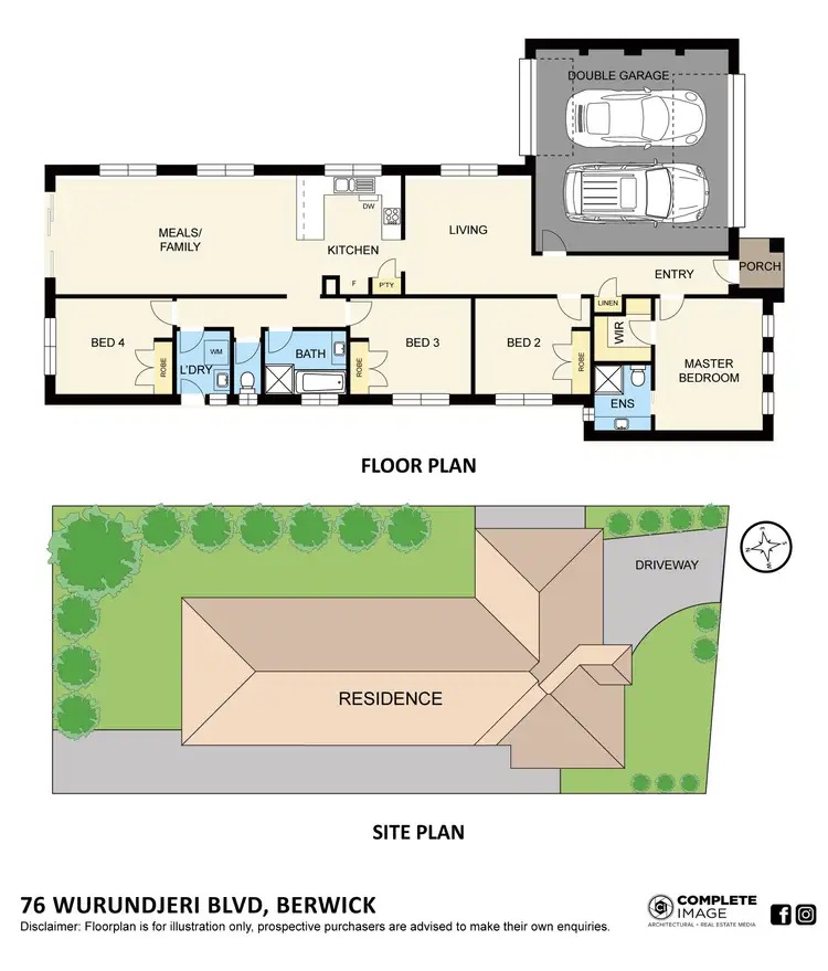 Floorplan of Homely house listing, 76 Wurundjeri Boulevard, Berwick VIC 3806