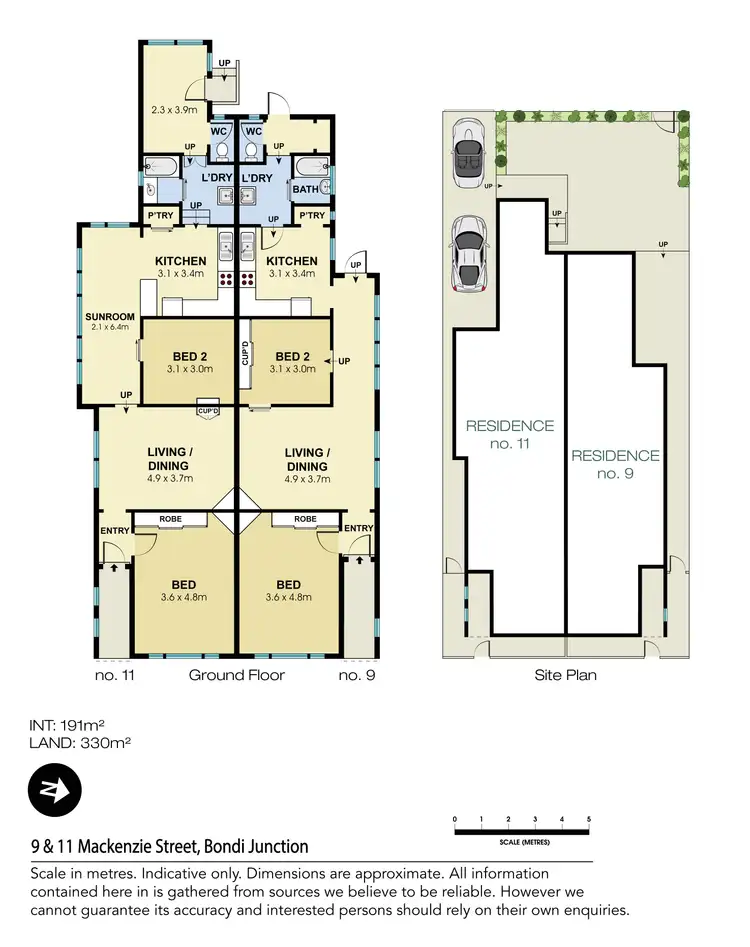 Floorplan of Homely house listing, 9 & 11 Mackenzie Street, Bondi Junction NSW 2022
