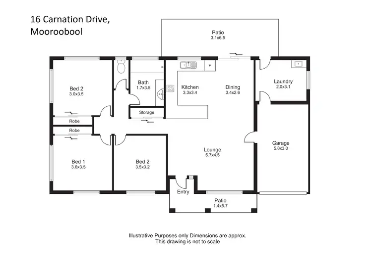 Floorplan of Homely house listing, 16 Carnation Drive, Mooroobool QLD 4870