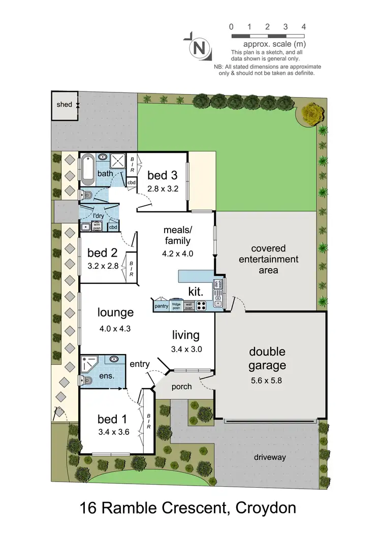 Floorplan of Homely house listing, 16 Ramble Crescent, Croydon VIC 3136