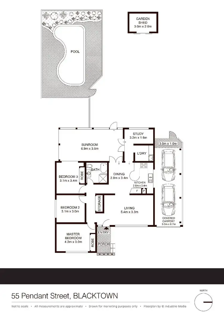 Floorplan of Homely house listing, 55 Pendant Avenue, Blacktown NSW 2148