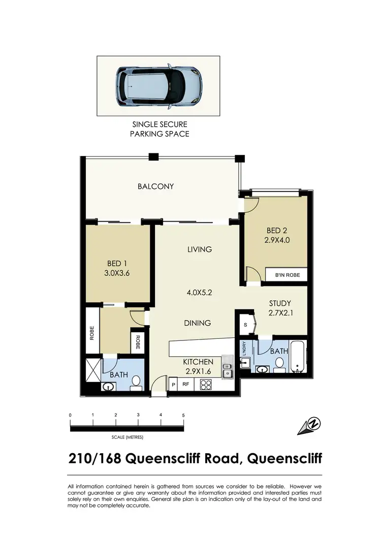 Floorplan of Homely apartment listing, 210/168 Queenscliff Road, Queenscliff NSW 2096