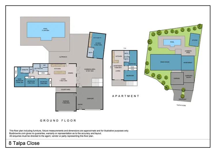 Floorplan of Homely house listing, 8 Talpa Close, Palm Cove QLD 4879