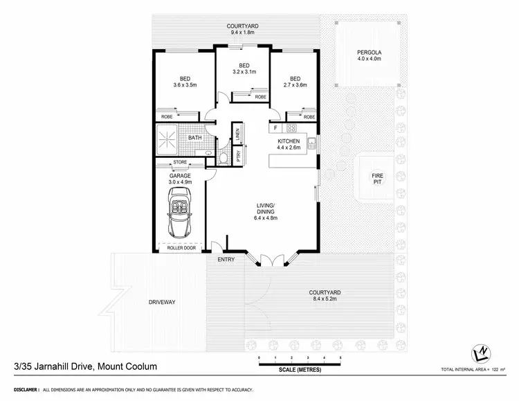 Floorplan of Homely townhouse listing, 3/35 Jarnahill Drive, Mount Coolum QLD 4573