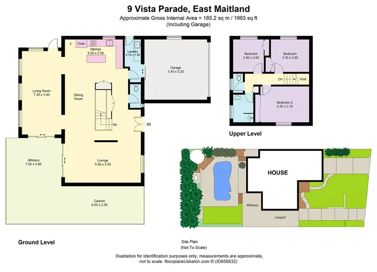 Floorplan of Homely house listing, 9 Vista Parade, East Maitland NSW 2323