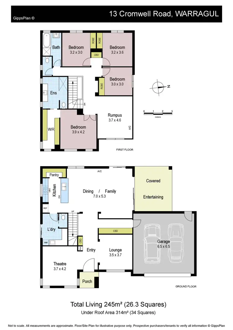 Floorplan of Homely house listing, 13 Cromwell Road, Warragul VIC 3820