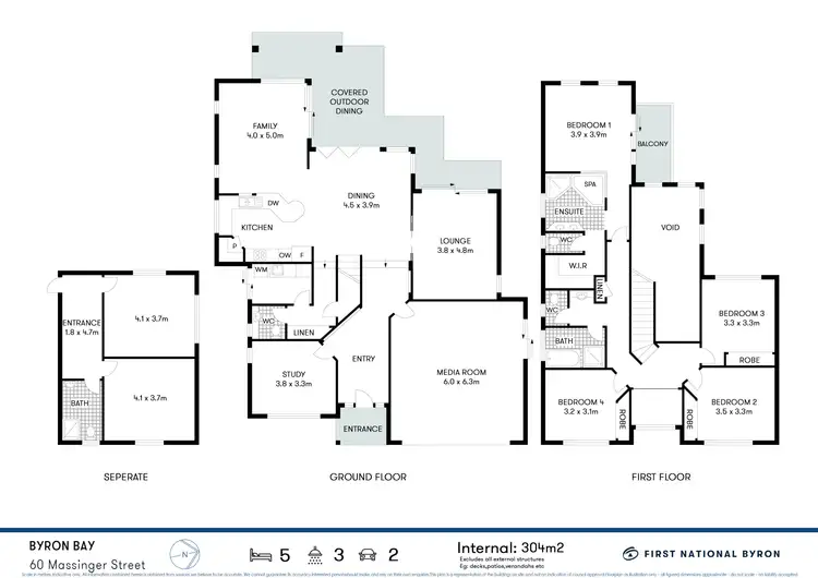 Floorplan of Homely house listing, 60 Massinger Street, Byron Bay NSW 2481