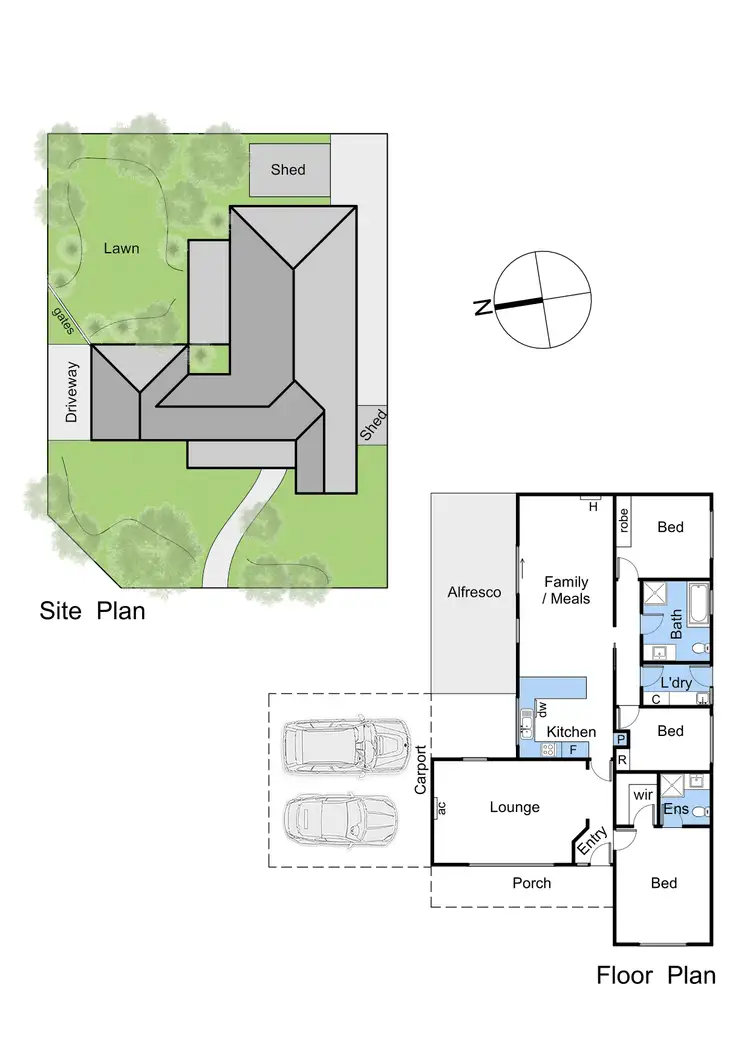 Floorplan of Homely house listing, 8 Gurners Lane, Mount Martha VIC 3934
