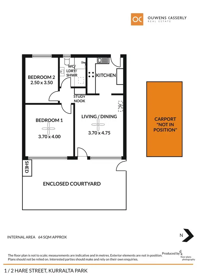 Floorplan of Homely unit listing, 1/2 Hare Street, Kurralta Park SA 5037