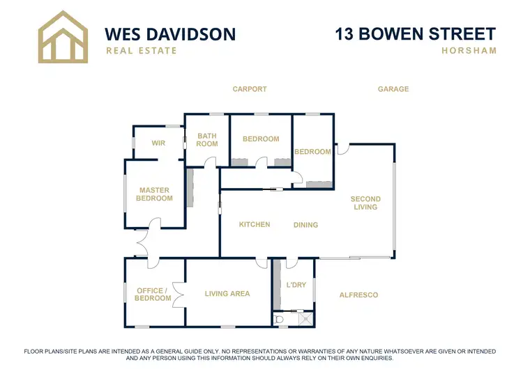Floorplan of Homely house listing, 13 Bowen Street, Horsham VIC 3400