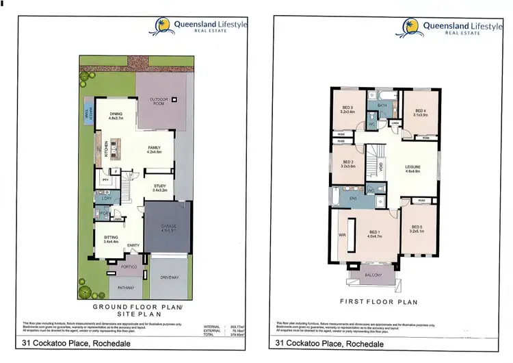 Floorplan of Homely house listing, 31 Cockatoo Place, Rochedale QLD 4123