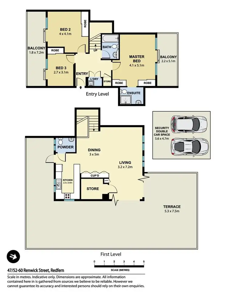 Floorplan of Homely apartment listing, 47/52-60 Renwick Street, Redfern NSW 2016