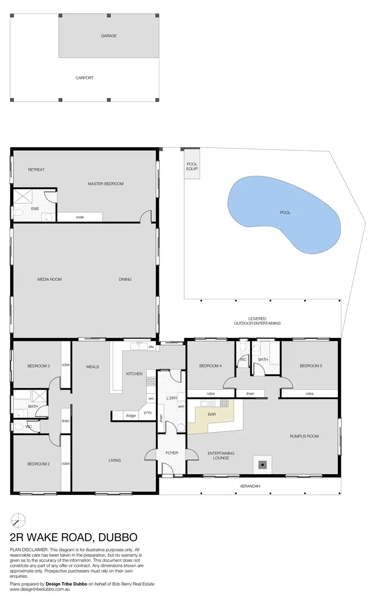 Floorplan of Homely house listing, 2R Wake Road, Dubbo NSW 2830