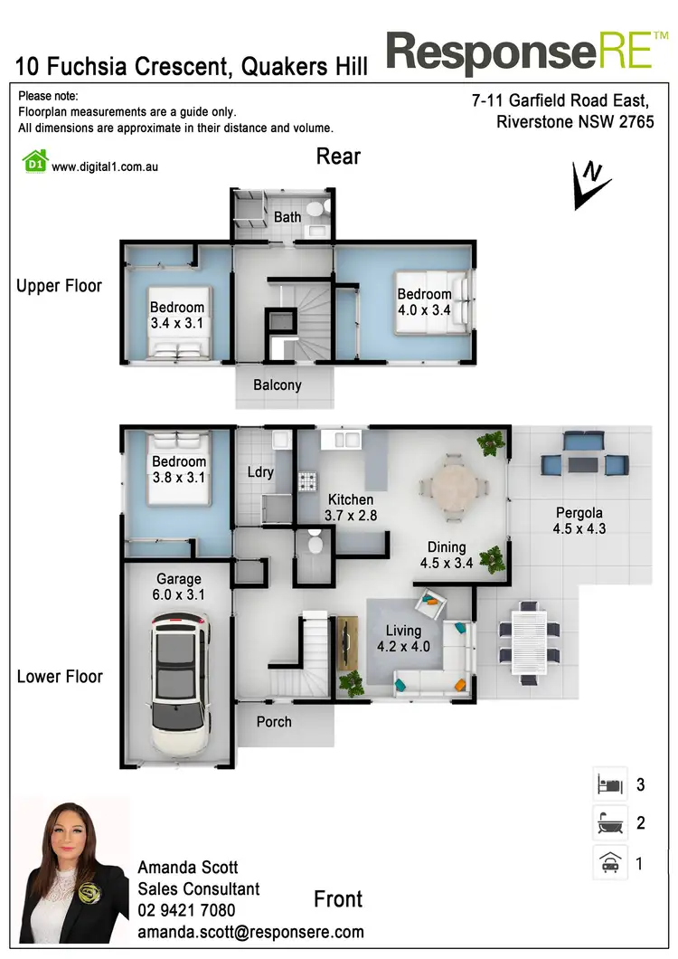 Floorplan of Homely house listing, 10 Fuchsia Crescent, Quakers Hill NSW 2763