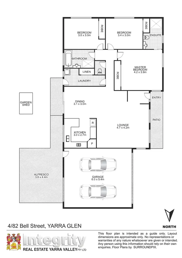 Floorplan of Homely townhouse listing, 4/82 Bell Street, Yarra Glen VIC 3775