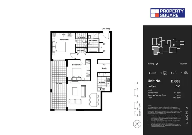 Floorplan of Homely apartment listing, 1005/2D Porter Street, Ryde NSW 2112
