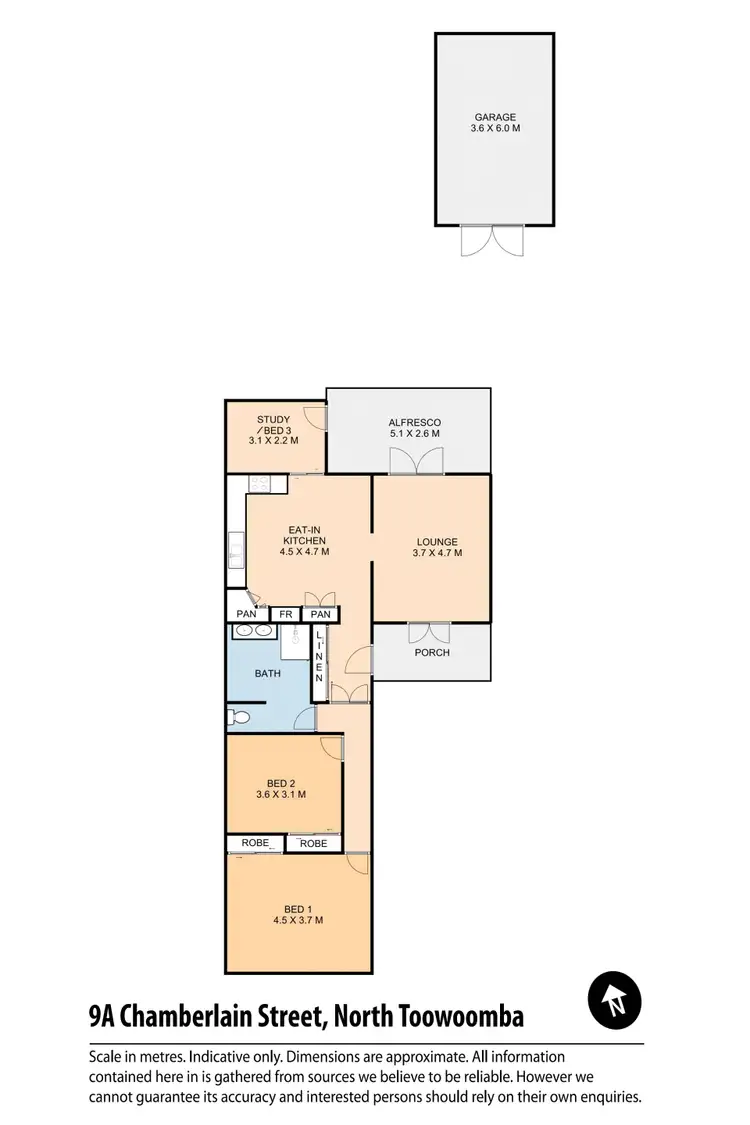 Floorplan of Homely house listing, 9A Chamberlain Street, North Toowoomba QLD 4350