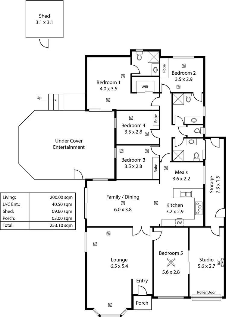 Floorplan of Homely house listing, 1 Courtney Place, Golden Grove SA 5125