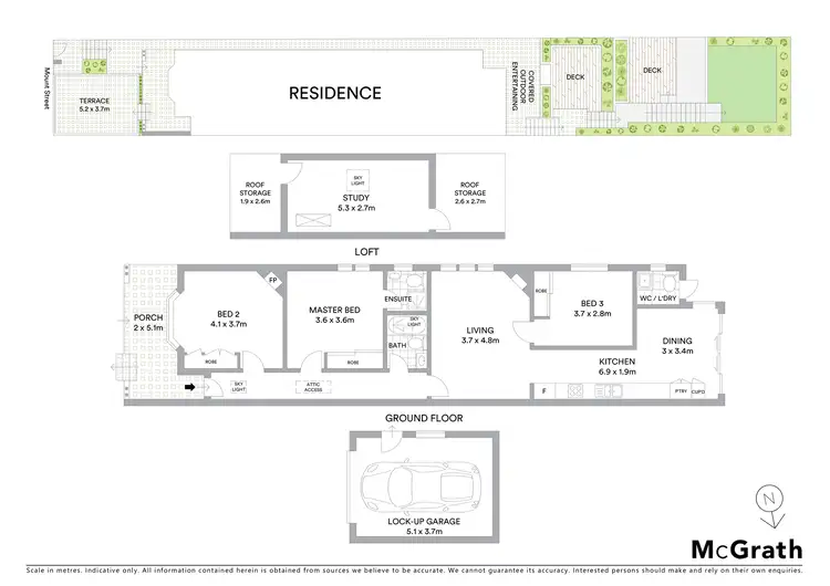 Floorplan of Homely house listing, 174 Mount Street, Coogee NSW 2034