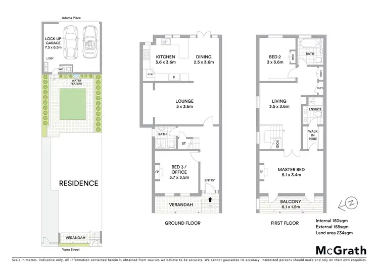 Floorplan of Homely townhouse listing, 115 Yarra Street, Geelong VIC 3220