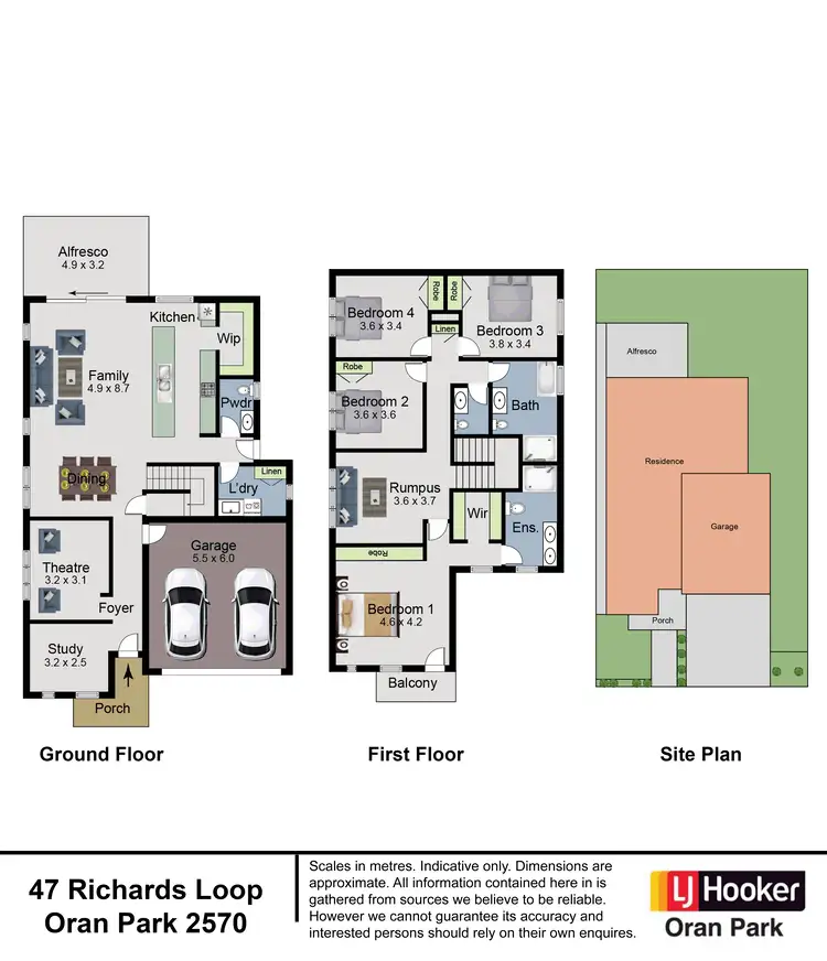 Floorplan of Homely house listing, 47 Richards Loop, Oran Park NSW 2570