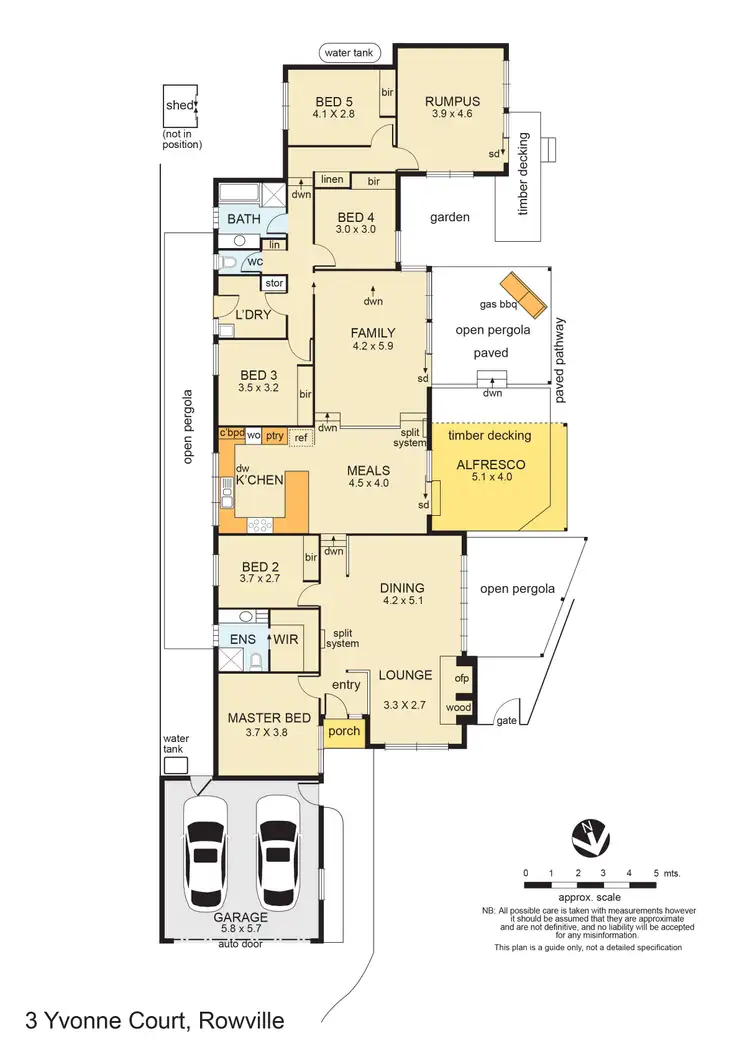 Floorplan of Homely house listing, 3 Yvonne Court, Rowville VIC 3178