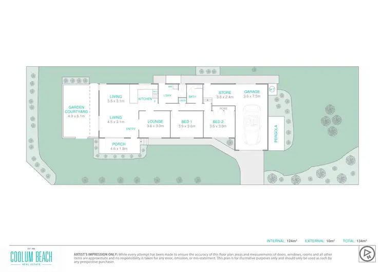 Floorplan of Homely house listing, 44 Central Ave, Coolum Beach QLD 4573