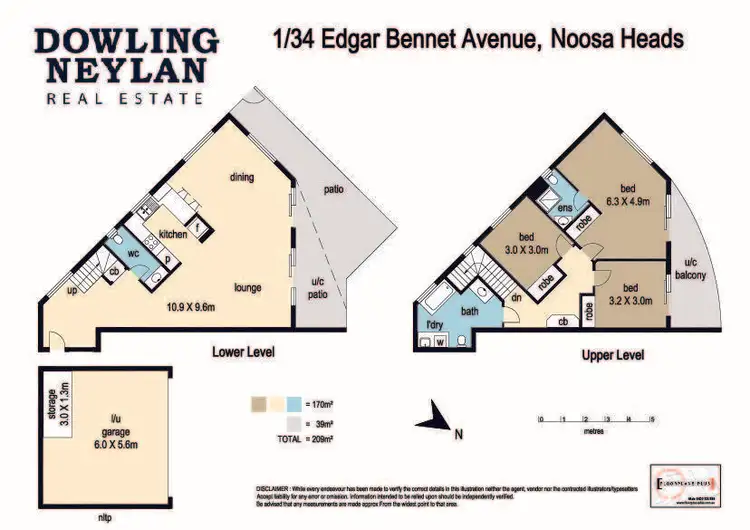 Floorplan of Homely unit listing, 1/34 Edgar Bennett Avenue, Noosa Heads QLD 4567