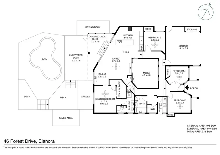 Floorplan of Homely house listing, 46 Forest Drive, Elanora QLD 4221