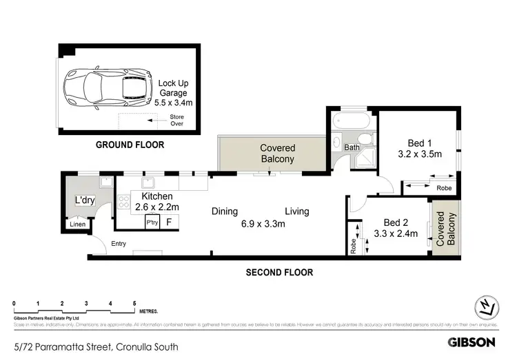Floorplan of Homely apartment listing, 5/72 Parramatta Street, Cronulla NSW 2230