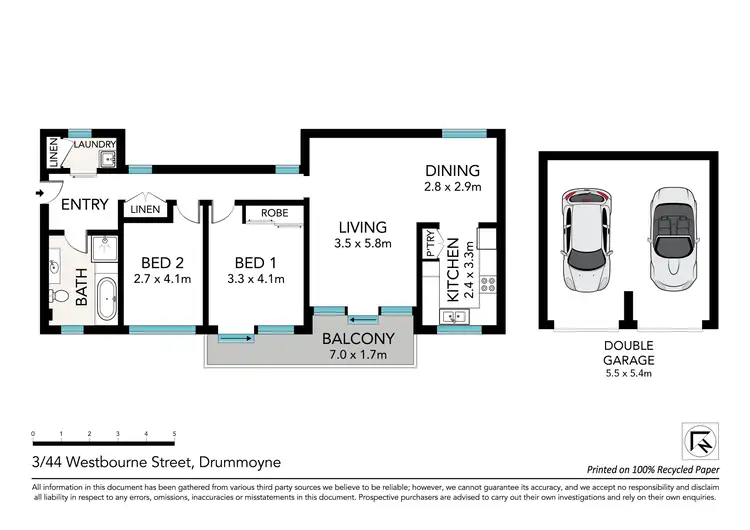 Floorplan of Homely apartment listing, 3/44 Westbourne Street, Drummoyne NSW 2047