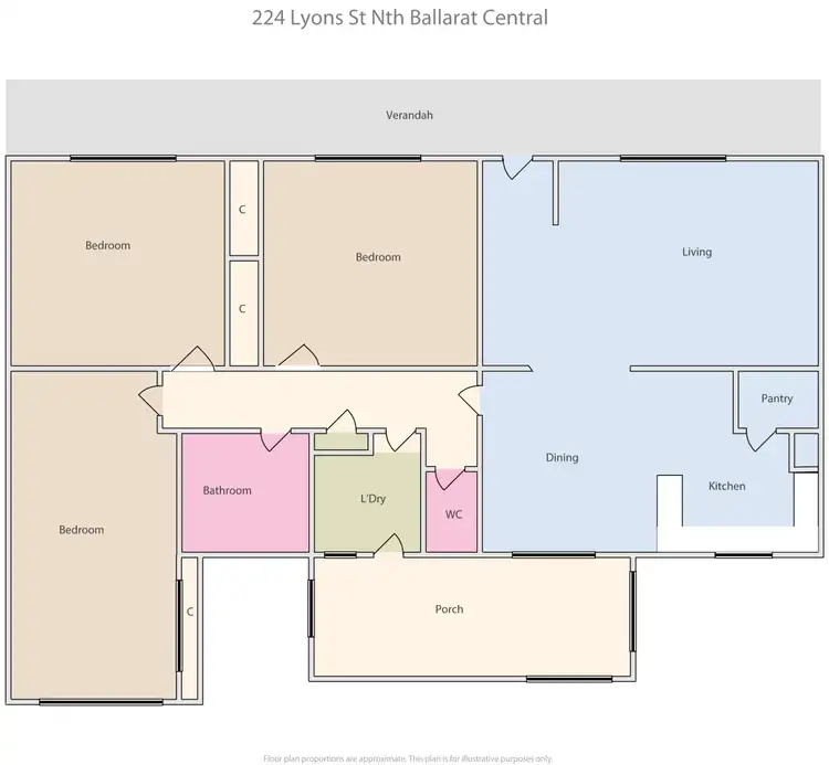 Floorplan of Homely house listing, 80 Sago Hill Road, Bunkers Hill VIC 3352
