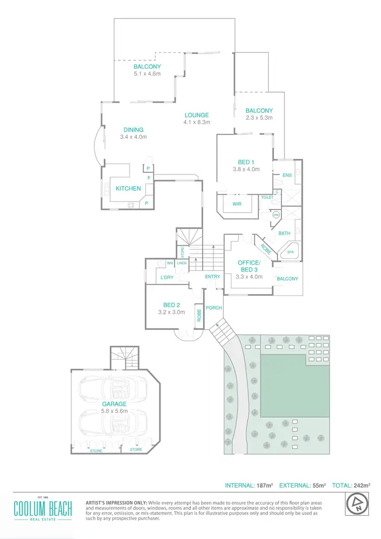 Floorplan of Homely unit listing, 5/23 Lang Street, Coolum Beach QLD 4573