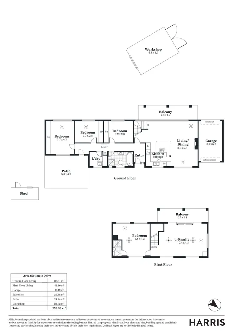 Floorplan of Homely house listing, 1 Caroline Avenue, Belair SA 5052
