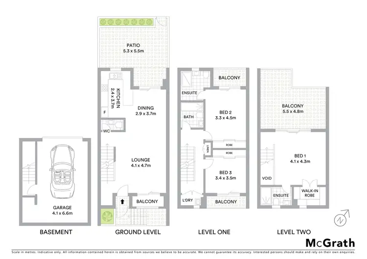Floorplan of Homely townhouse listing, 18/125 Euston Road, Alexandria NSW 2015